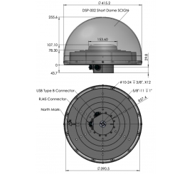 Calian VCS6000XF Smart Choke Ring for High Precision GNSS Base Station Applications 