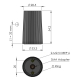 Calian HC600 Helical Antenna Drawings