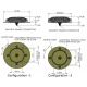 Calian ARM960P Triple-Band passive Antenna Drawings