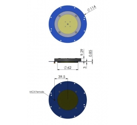 Calian AC4990EXF-114 embedded GNSS antenna for precision multi-constellation signal reception