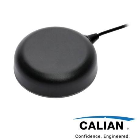Calian TW7929 Compact high‑precision triple‑band GNSS antenna with IP67 magnetic mount for multi‑constellation positioning.