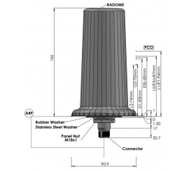 Calian AJ977XF+ anti-jam triple-band GNSS antenna for reliable multi-constellation positioning in high-interference environments